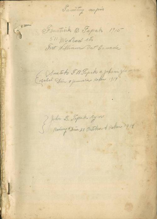 pamatny napis v kalendari1915